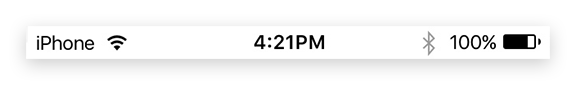 StatusBar on iOS