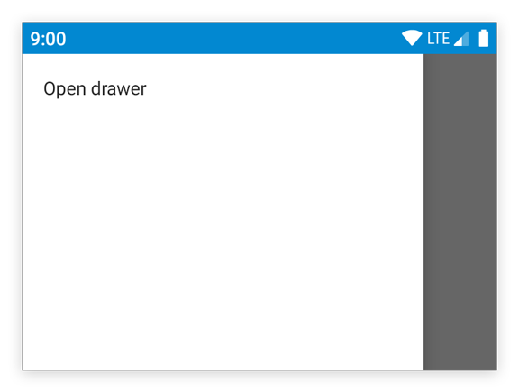 Drawer on Android